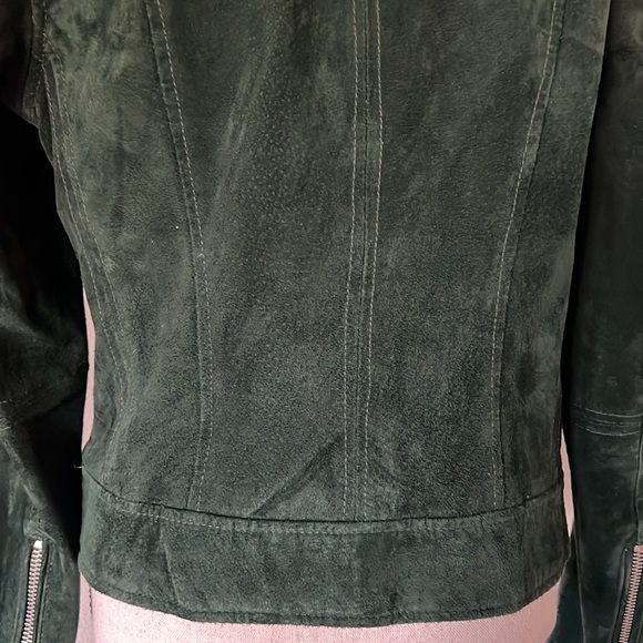 Blank NYC, Size small, Dark Green Suede Jacket - Picture 8 of 14